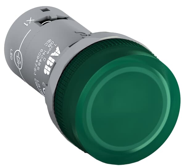 ABB CL2501G The CL2-501G Pilot Light is: Compact - Pilot Light - Pilot light head - Green - Illuminated - 12V DCThis Pilot Light is part of ABB's compact range, the most efficient all-in-one solution available, reducing installation time and cost.The compact range has a high level of dust and water resistance.