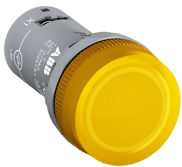 ABB CL2513Y The CL2-513Y Pilot Light is: Compact - Pilot Light - Pilot light head - Yellow - Illuminated - 110 ... 130 VThis Pilot Light is part of ABB's compact range, the most efficient all-in-one solution available, reducing installation time and cost.The compact range has a high level of dust and water resistance.