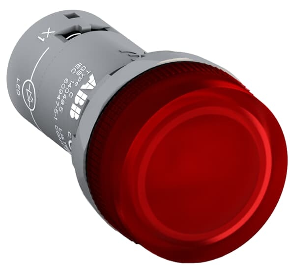 ABB CL2513R The CL2-513R Pilot Light is: Compact - Pilot Light - Pilot light head - Red - Illuminated - 110 ... 130 VThis Pilot Light is part of ABB's compact range, the most efficient all-in-one solution available, reducing installation time and cost.The compact range has a high level of dust and water resistance.