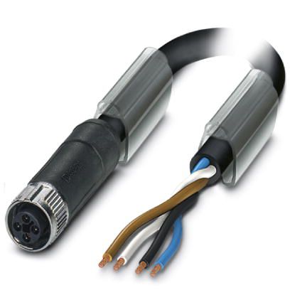 Phoenix Contact 1408826 Power cable - SAC-4P-10,0-PUR/M12FST