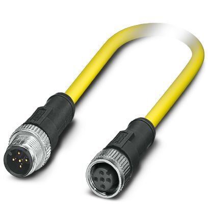 Phoenix Contact 1406153 Sensor/actuator cable - SAC-5P-M12MS/ 1,5-542/M12FS BK