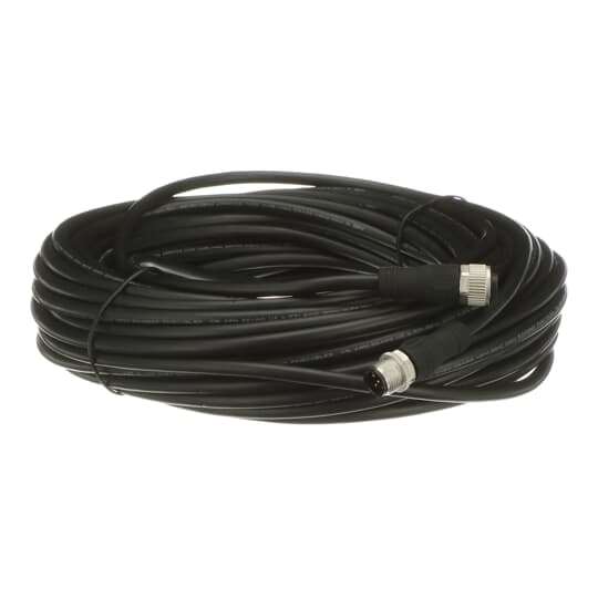 ABB 2TLA020056R2400 M12-C2012 is a shielded cable with straight M12-5 male and female connectors. The five conductors have a cross section of 0.34 mm2. The shield is connected to pin 3 (0V) on the male connector. The jacket is made of black PVC. The length of the cable is 20 meters.