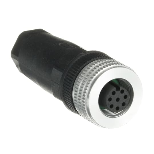 ABB 2TLA020055R1600 M12-C03 is a straight M12-8 female connector with cable screw connection. The range of the cable diameter is 2.5–6.5 mm.