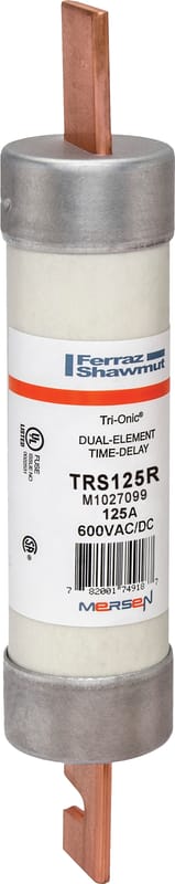 Mersen TRS125R 600V 125A 9 5/8x1 13/16 T