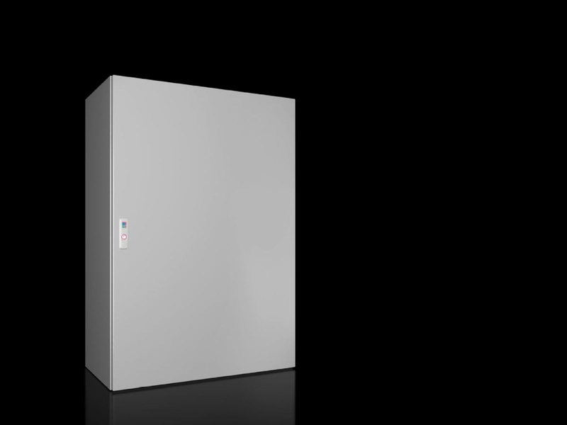 Rittal 1281000 AX Compact enclosure, WHD: 800x1200x400 mm, sheet steel, with mounting plate, single-door, with 3-point lock system