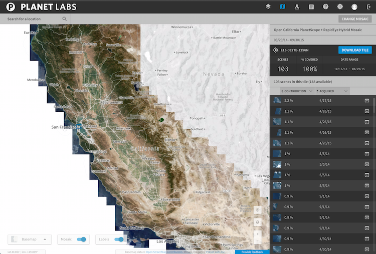 Open California Mosaic Screenshot