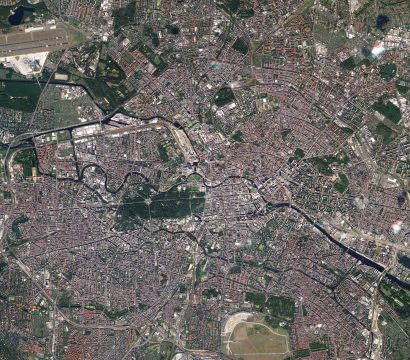 RapidEye image of Berlin, Germany © 2017, Planet Labs Inc. All Rights Reserved.