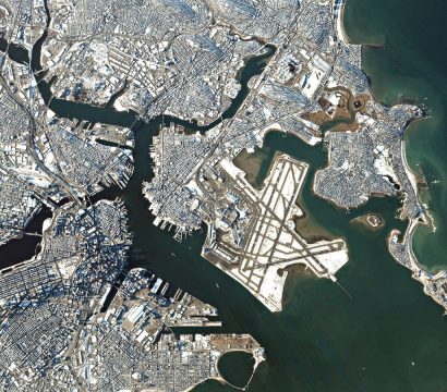 Planet imagery of snowy Boston, captured in winter 2016. © 2016, Planet Labs Inc. All Rights Reserved.