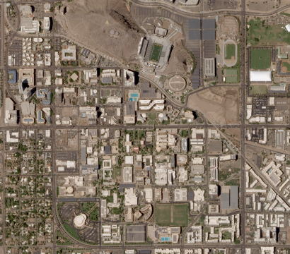 Planet Skysat image of Arizona State university campus