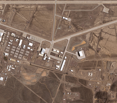 Planet imagery of Area 51 and an alien© 2019, Planet Labs Inc. All Rights Reserved.