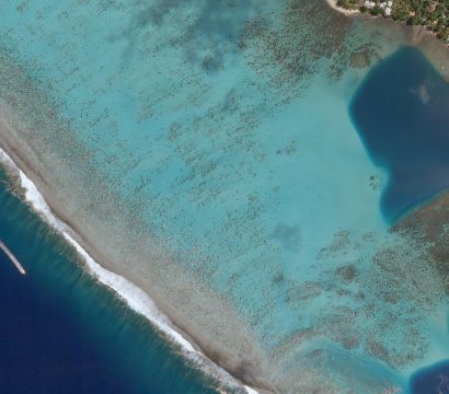 Planet Skysat imagery of Mo'orea, a South Pacific island, part of French Polynesia's Society Islands archipelago on March 22, 2018 © 2018, Planet Labs Inc. All Rights Reserved.