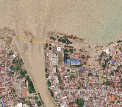 Post-earthquake image of Palu, Indonesia © 2018, Planet Labs Inc. All Rights Reserved.