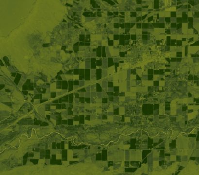 Fields near Powell, Wyoming. Normalized Difference Vegetation Index calculated from Planet’s June 2019 surface reflectance basemap. (c) 2019, Planet Labs Inc. All Rights Reserved.