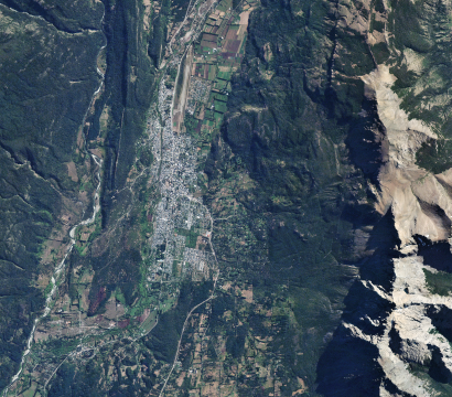 RapidEye image of El Bolsón in Argentina © 2020, Planet Labs Inc. All Rights Reserved.