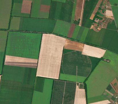 Agriculture outside of Kobeliaky, Poltava Oblast, Ukraine. July 12, 2020. © 2020, Planet Labs Inc. All Rights Reserved.