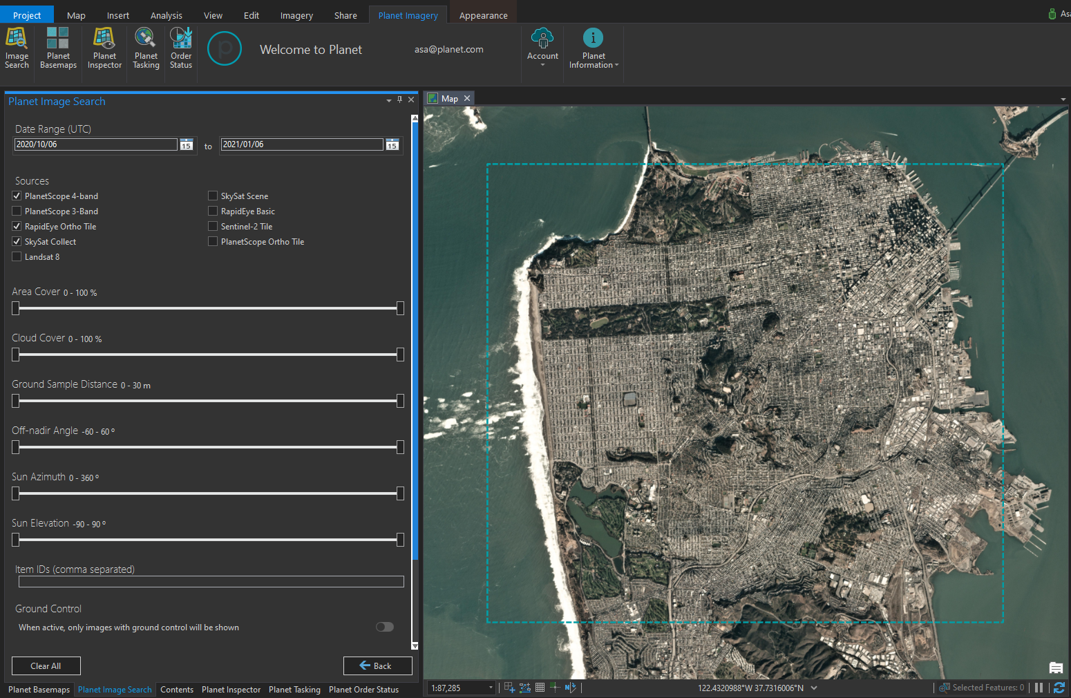 Qgis Add Satellite Imagery Planet Releases Arcgis Add-In & Qgis Plugin V2.0