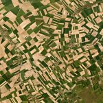 In central France—just outside of Troyes—pastures, fields, and forestland mix, creating a “bocage” landscape. © 2016, Planet Labs Inc. All Rights Reserved.