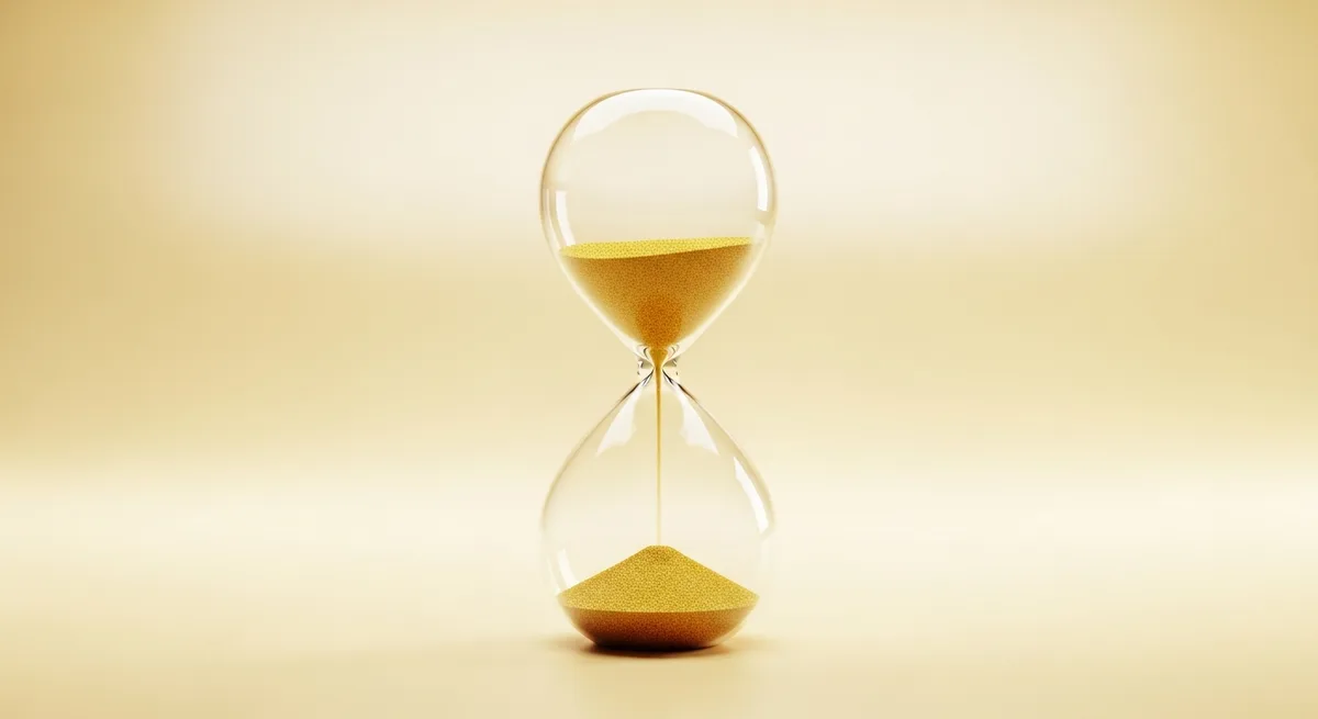 Minimalist 3D render of a golden hourglass with sand flowing downward against a warm cream background, symbolising the December 2026 Privacy Act compliance deadline for Australian enterprises Minimalist 3D render of a golden hourglass with sand flowing downward against a warm cream background, symbolising the December 2026 Privacy Act compliance deadline for Australian enterprises