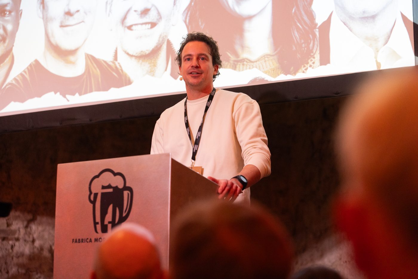 Pim de Morree on stage