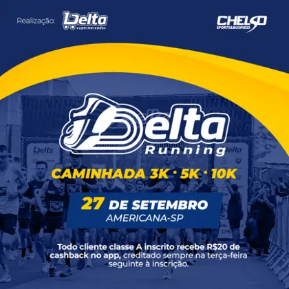 Imagem de divulgação da corrida 2ª Corrida Delta Running