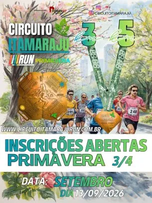Imagem de divulgação da corrida Circuito Itamaraju Run - Etapa Primavera