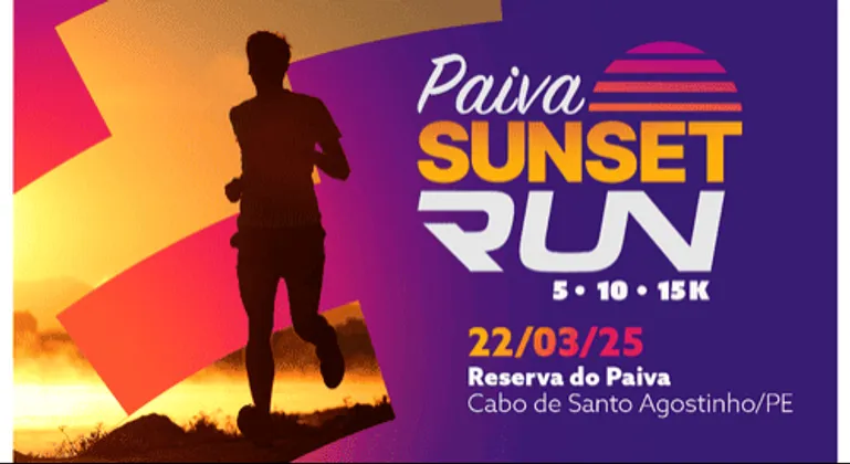 Imagem de divulgação da corrida Paiva Sunset Run