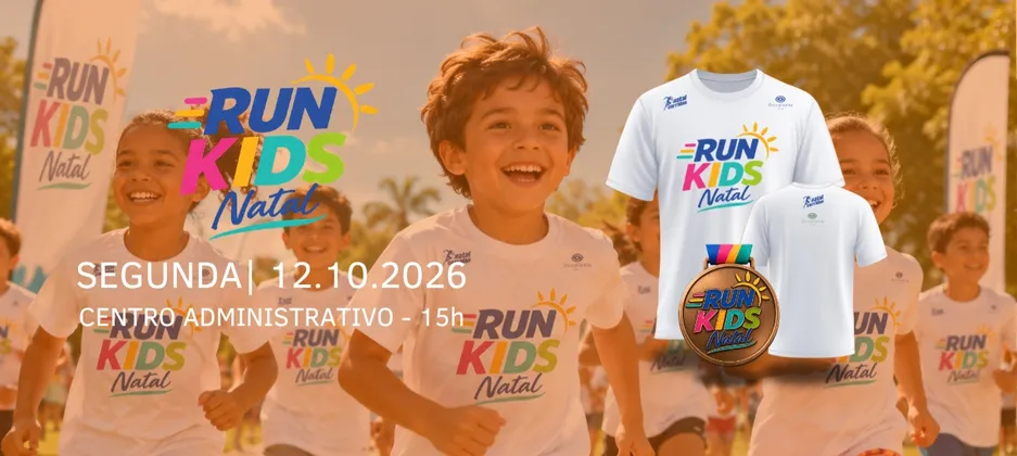 Imagem de divulgação da corrida Run Kids Natal