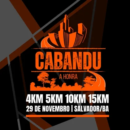 Imagem de divulgação da corrida Cabandu - A Honra