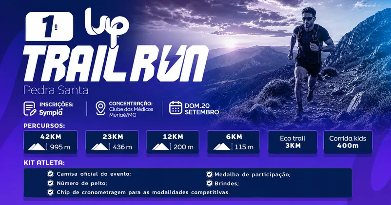 Imagem de divulgação da corrida UP Trail Run