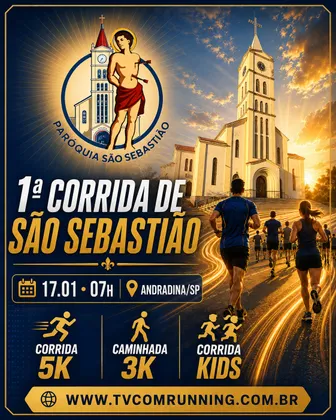Imagem de divulgação da corrida 1ª Corrida De São Sebastião De Andradina Sp