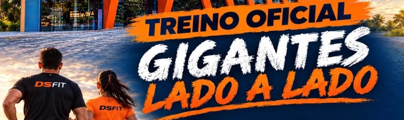 Imagem de divulgação da corrida Treinão Oficial Gigantes Lado a Lado!