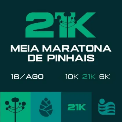 Imagem de divulgação da corrida Meia Maratona De Pinhais
