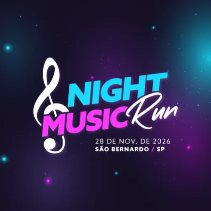 Imagem de divulgação da corrida Night Music Run - Etapa Sbc