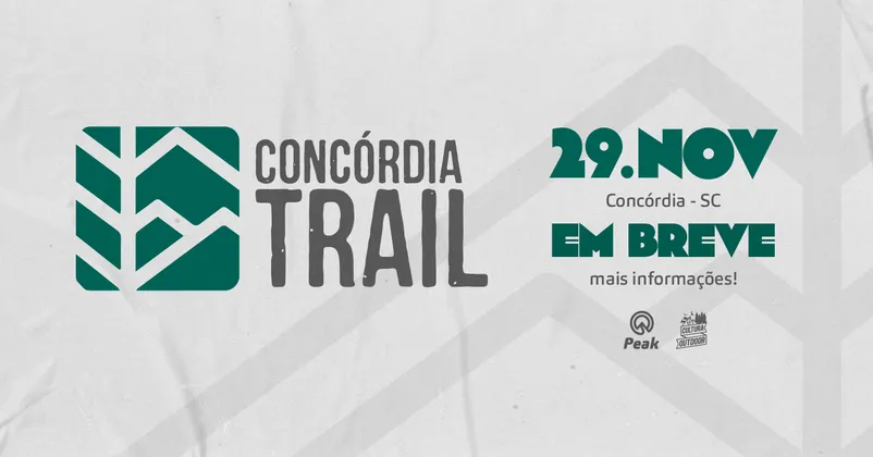 Imagem de divulgação da corrida Concórdia Trail