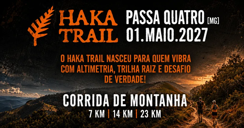 Imagem de divulgação da corrida Haka Trail 2027