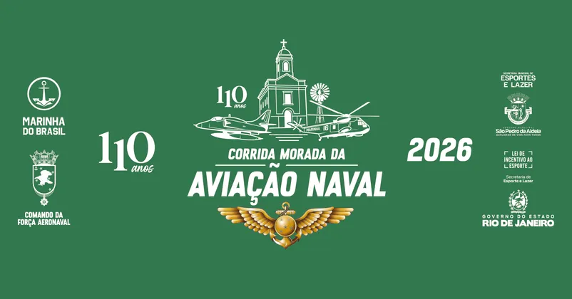 Imagem de divulgação da corrida Corrida Morada da Aviação Naval 2026 5ª Edição