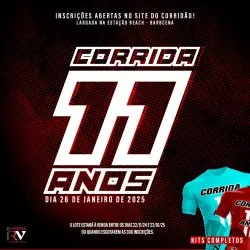 Imagem de divulgação da corrida Corrida Dos 11 Anos Da Ronaldo Viannas Eventos