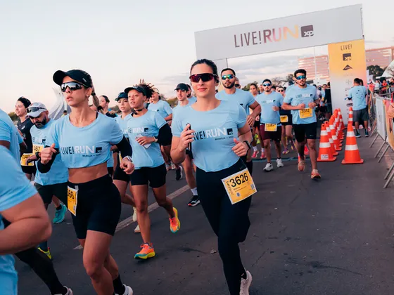 Imagem de divulgação da corrida Live! Run - Brasília 2026