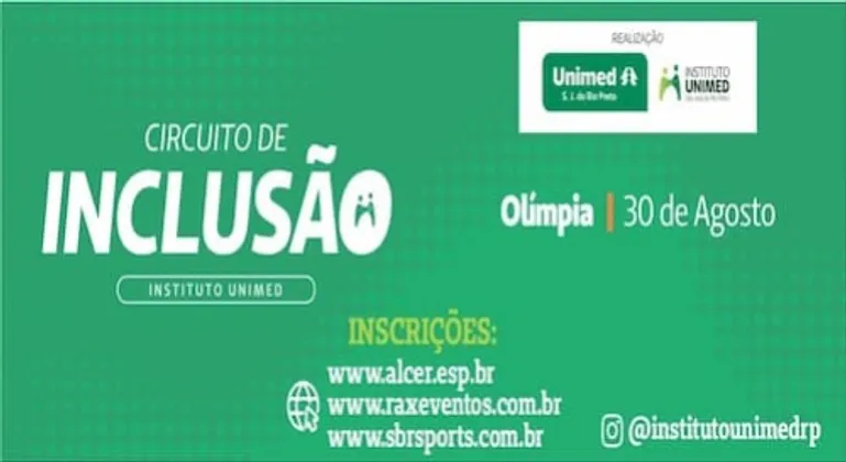 Imagem de divulgação da corrida Circuito Unimed - Etapa Olimpia - Boleto e Pi...