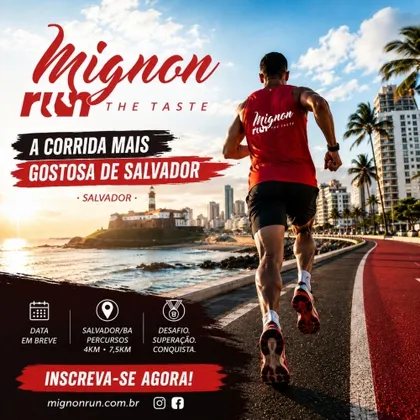Imagem de divulgação da corrida Mignon Run The Taste