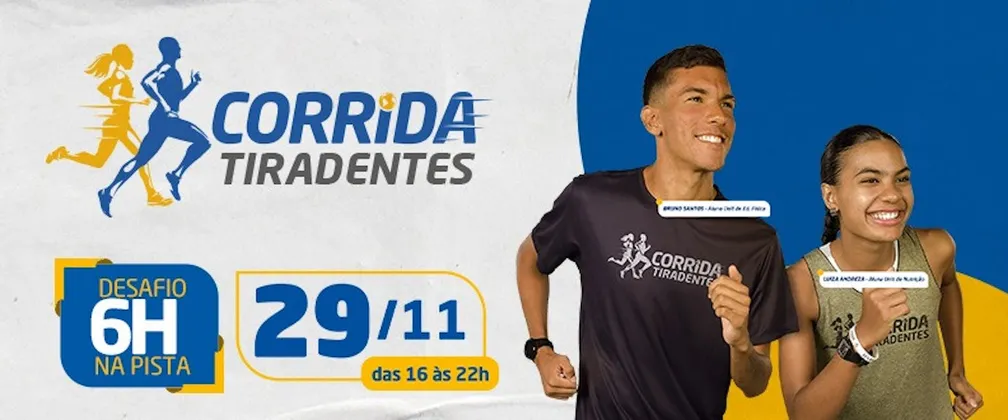 Imagem de divulgação da corrida Corrida Tiradentes - Revezamento 6h Na Pista