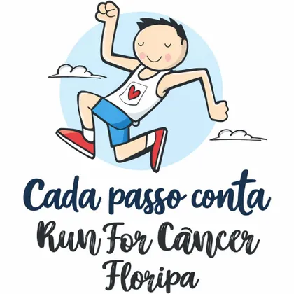 Imagem de divulgação da corrida Run for Cancer Floripa 2026
