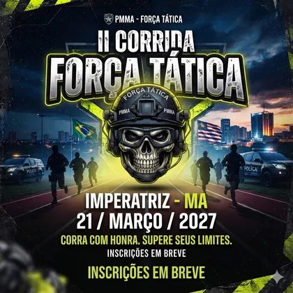 Imagem de divulgação da corrida Ii Corrida força Tatica