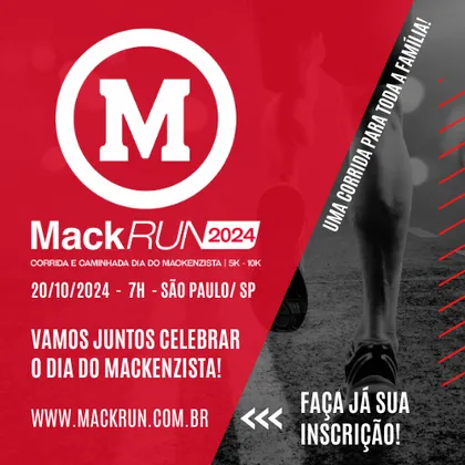Imagem de divulgação da corrida Mackrun 2024