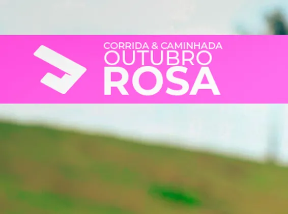 Imagem de divulgação da corrida Caminhada E Corrida Outubro Rosa