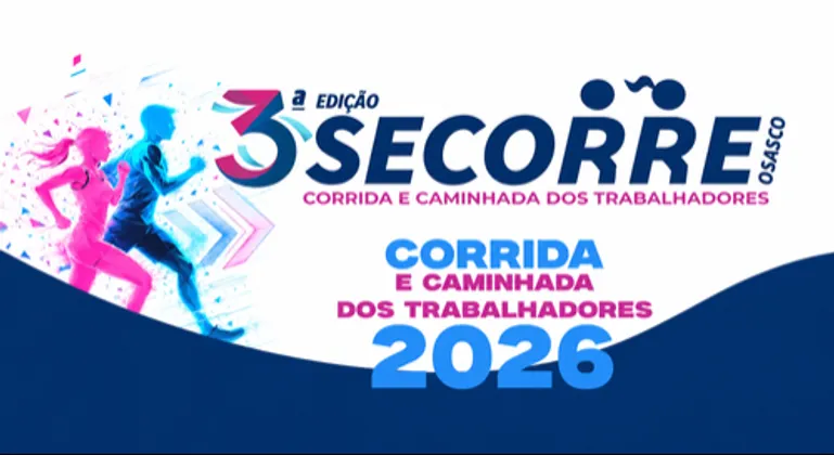 Imagem de divulgação da corrida Secorre 2026 Corrida E Caminhada
