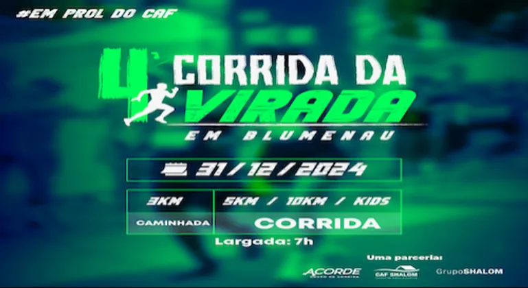 Imagem de divulgação da corrida 4 Corrida da Virada Acorde
