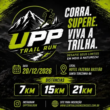 Imagem de divulgação da corrida Upp Trail Run