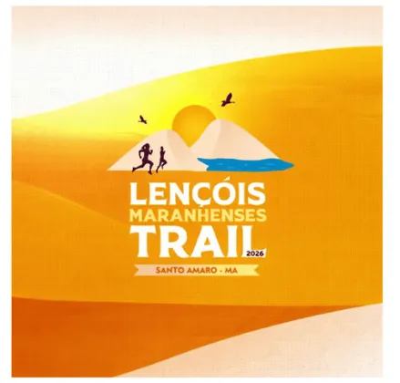 Imagem de divulgação da corrida Lençóis Maranhenses Trail 2026
