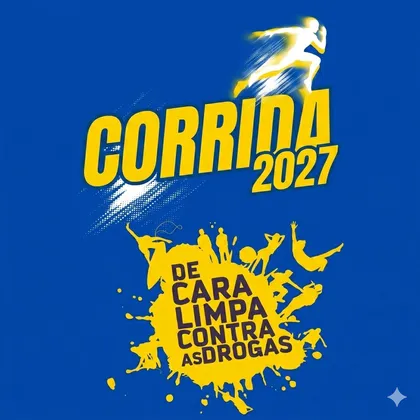 Imagem de divulgação da corrida Corrida Contra as Drogas 2027